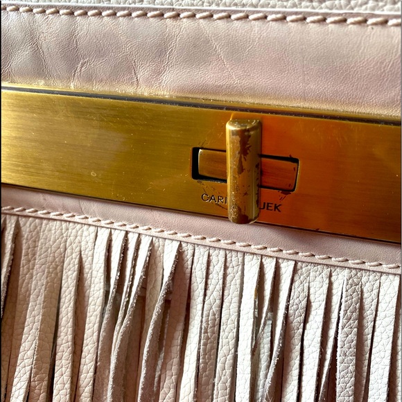 Carina Duek New Leather Fringe purse from Brazil - Picture 14 of 15